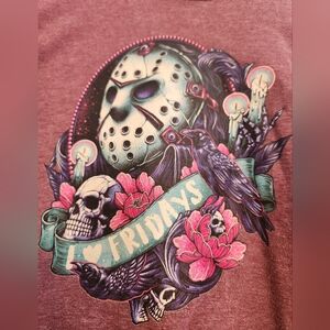 XL Jason Voorhees I love Fridays graphic tee